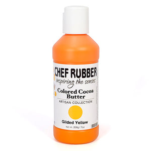Chef Rubber colored cocoa butter 200g/7oz | Gilded Yellow