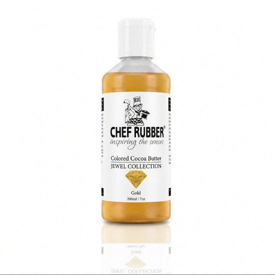 Chef Rubber Jewel Colored cocoa butter 200g | Gold