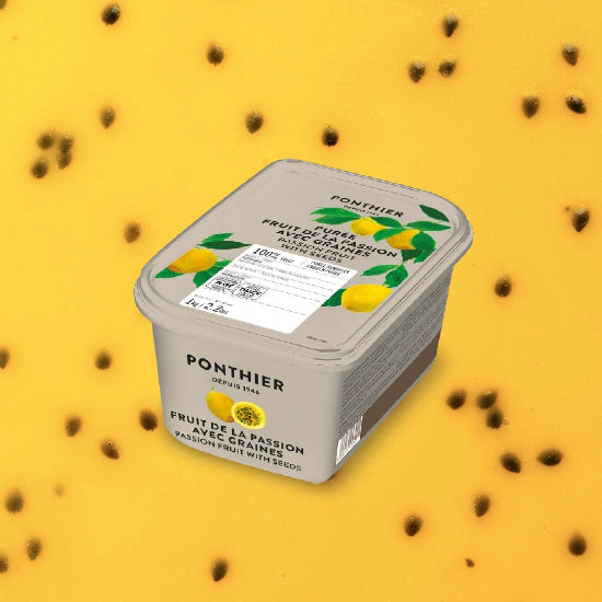 Frozen Passion fruit 100% puree 1kg - Ponthier