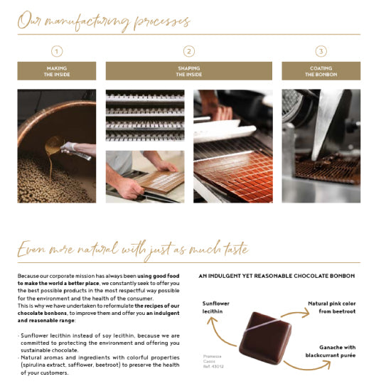 Valrhona Selection -Praliné Bonbons "Ganache The Jasmin 120 pieces