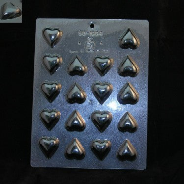Heart shape flat chocolate mould