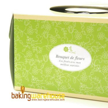Japanese cake box [bouquet de fleurs]