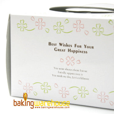 Japanese cake box [Best Wishes For Your Great happiness]