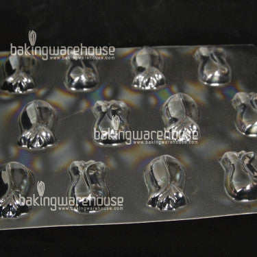 Flower shape flat chocolate mould