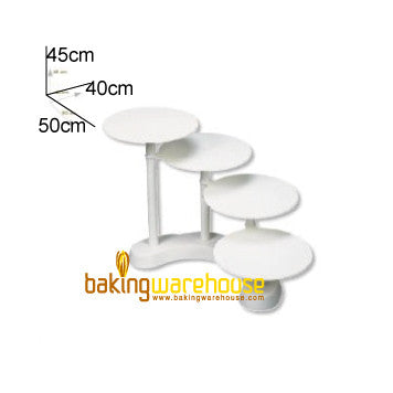 Plastic cake stand for 4x 28 cm cake