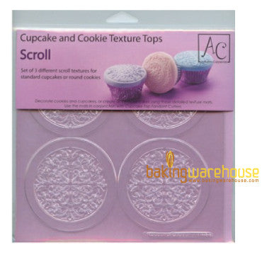 Cupcake and cookie texture tops -scroll texture