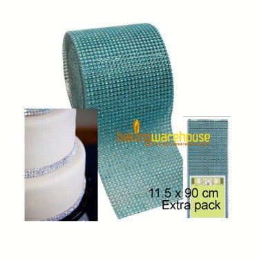 Diamond rhineston wrap-blue