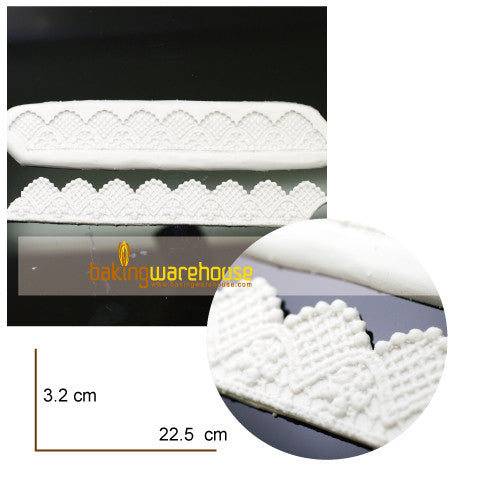 Silicon lace mould - Latticed border