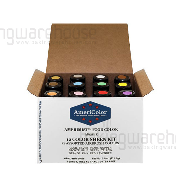 AmeriColor Air brush 12 Sheen color set-