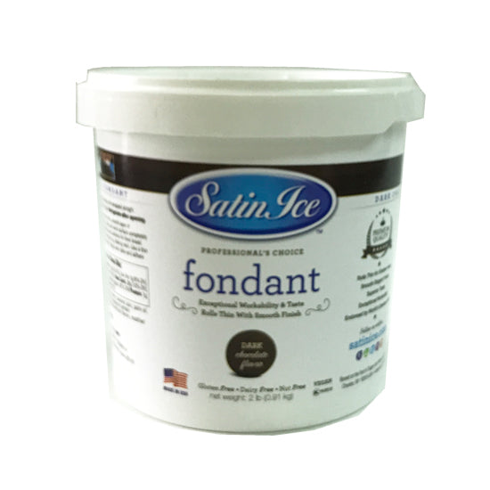 Satin Ice Dark (choc) - Ready to rolled