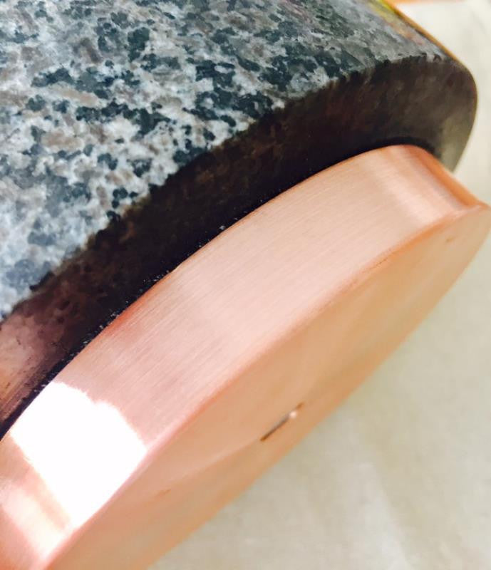 Mortar and Pestle with Brass Base