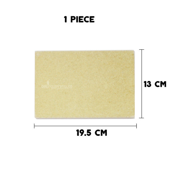 Oven pizza stone-small piece 13 x 19.5cm