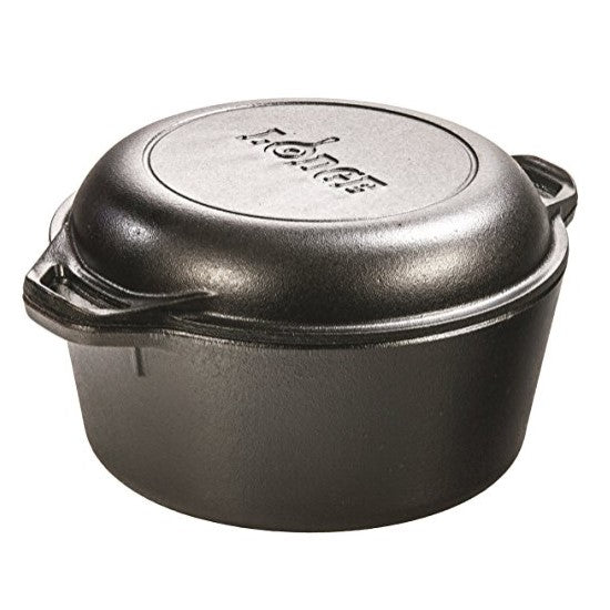 Lodge Cast Iron Double Dutch Oven