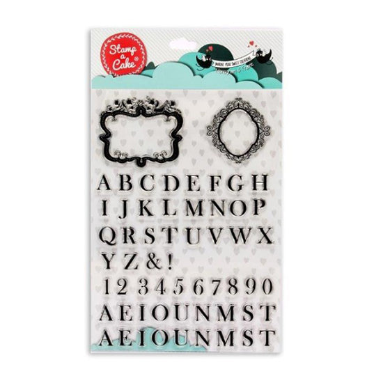 Stamp a cake - Monogram & Frame
