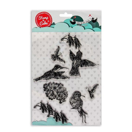 Stamp a cake - Honey Suckle Bird