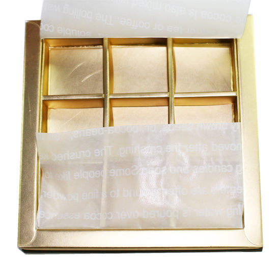 Chocolate Praline Box-Red for 9 pieces praline