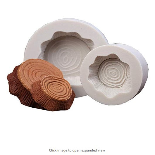 Silicon gum paste mold- Wood stump mold