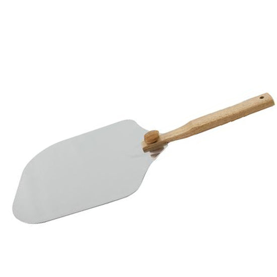 Oven Peel with folding wooden handle