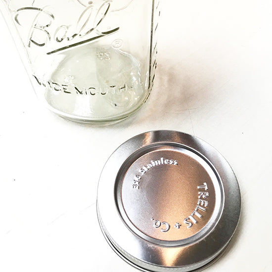 Stainless Steel Lid | Mason Jar Lid
