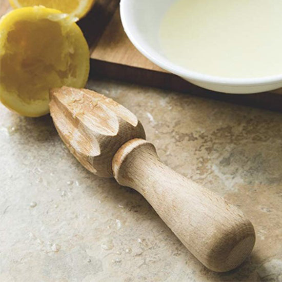 Wooden lemon squeezer sales