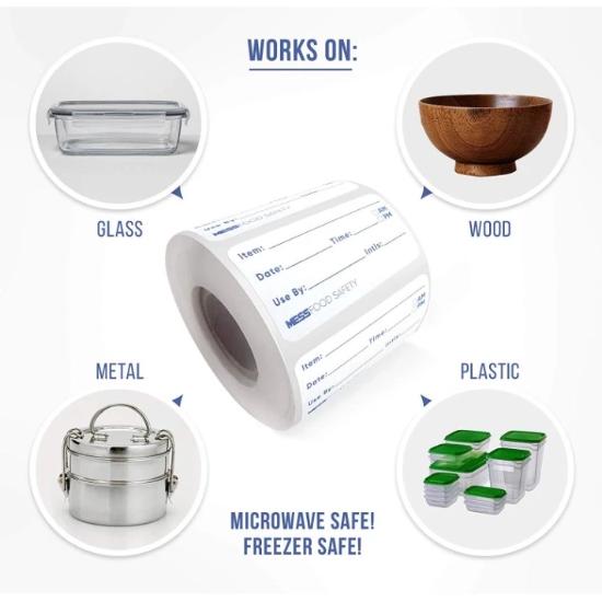 Dissolvable Food storage Label