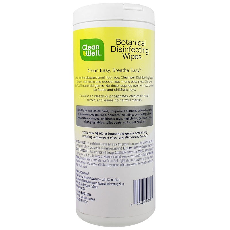 Botanical Disinfecting Wipes 35 wipes