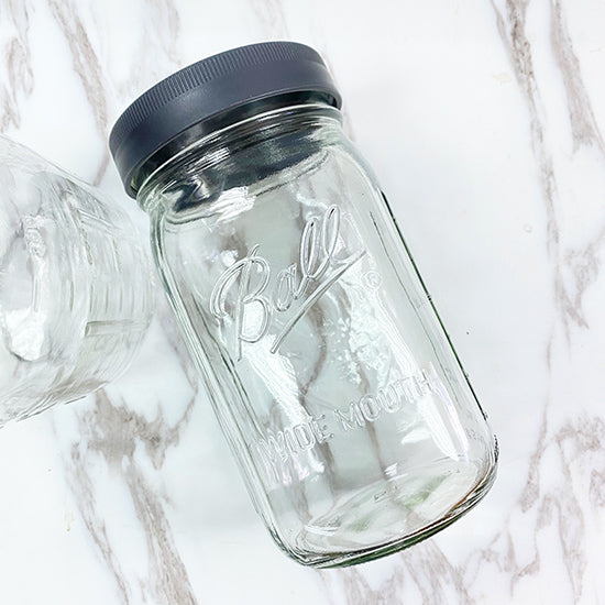 Ball mason jar玻璃瓶防流瓶蓋-寬瓶口