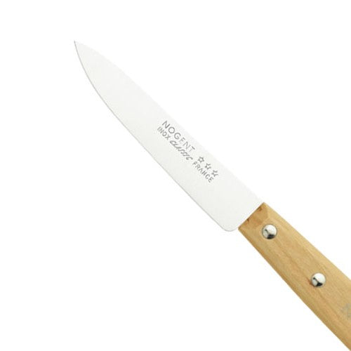 Paring Knife 9cm smooth blade Natural Wood
