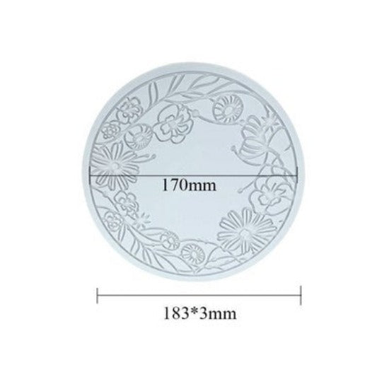 Silicon Texture Decorating Tuile Mat | Tuile mold Cuisine Decorating mould | GARDEN