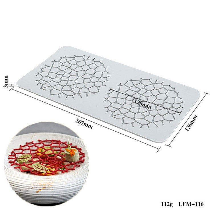 Silicon Texture Decorating tuile Mould | Cuisine Decorating | COBWEB