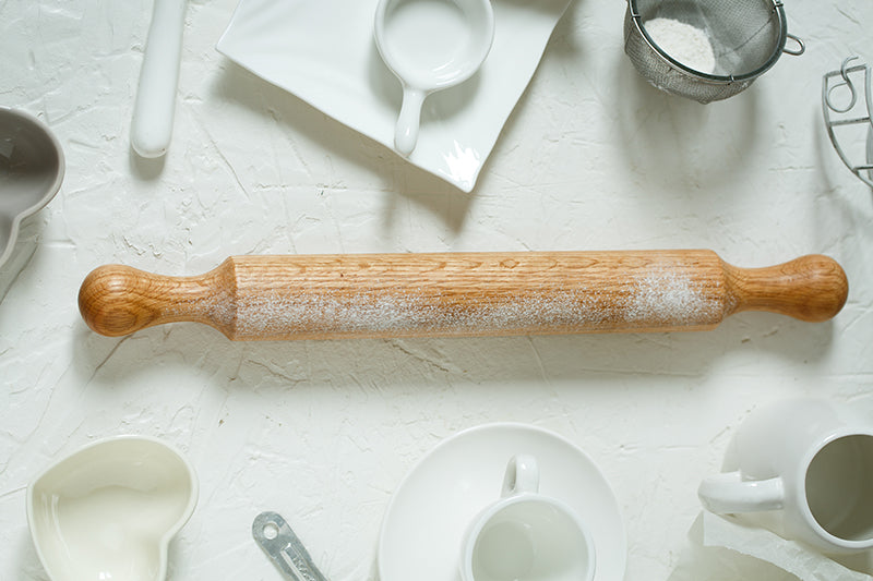 Oak wood rolling pin