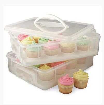 Two Layer Cupcake Carrier - storage box