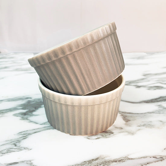 Porcelain Ramekin Grey color