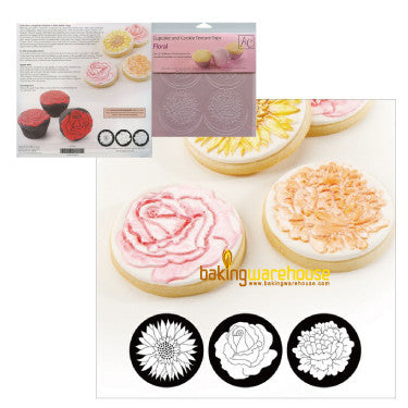 Cupcake and cookie texture tops -Floral texture