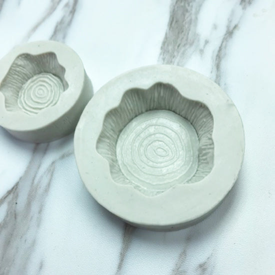 Silicon gum paste mold- Wood stump mold