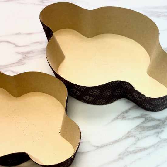 Colomba Paper form Easter Pasquale Heavy Corrugated Gold