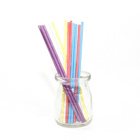 Lollipop paper stick 15 cm -color