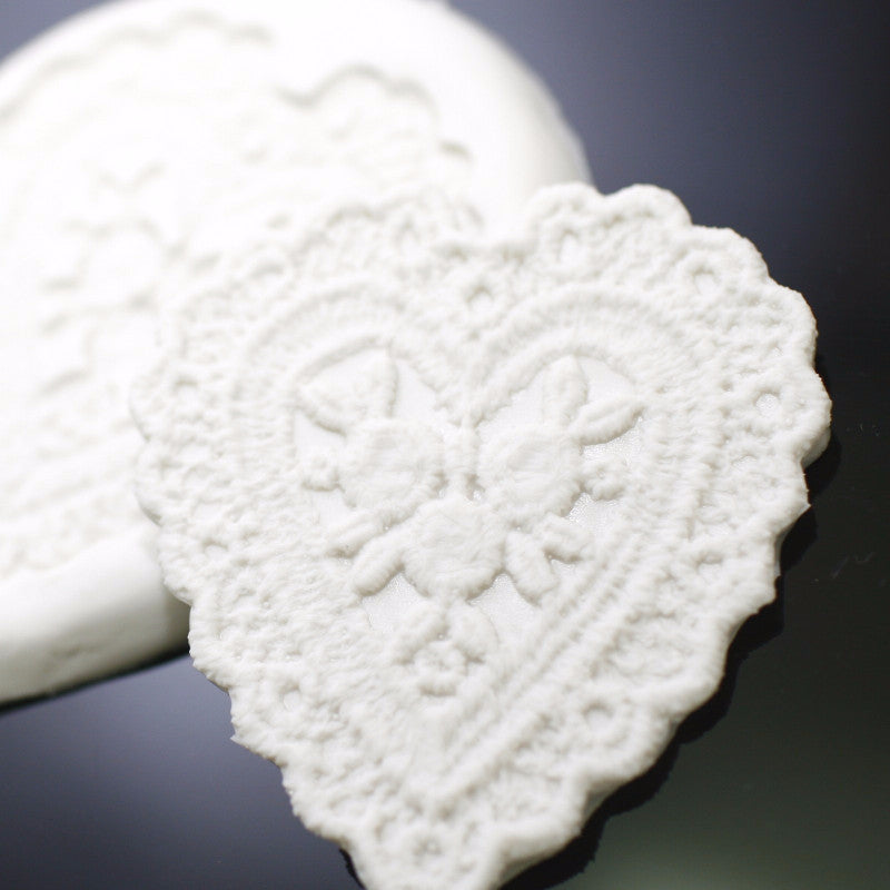 Silicon lace mould - Heart
