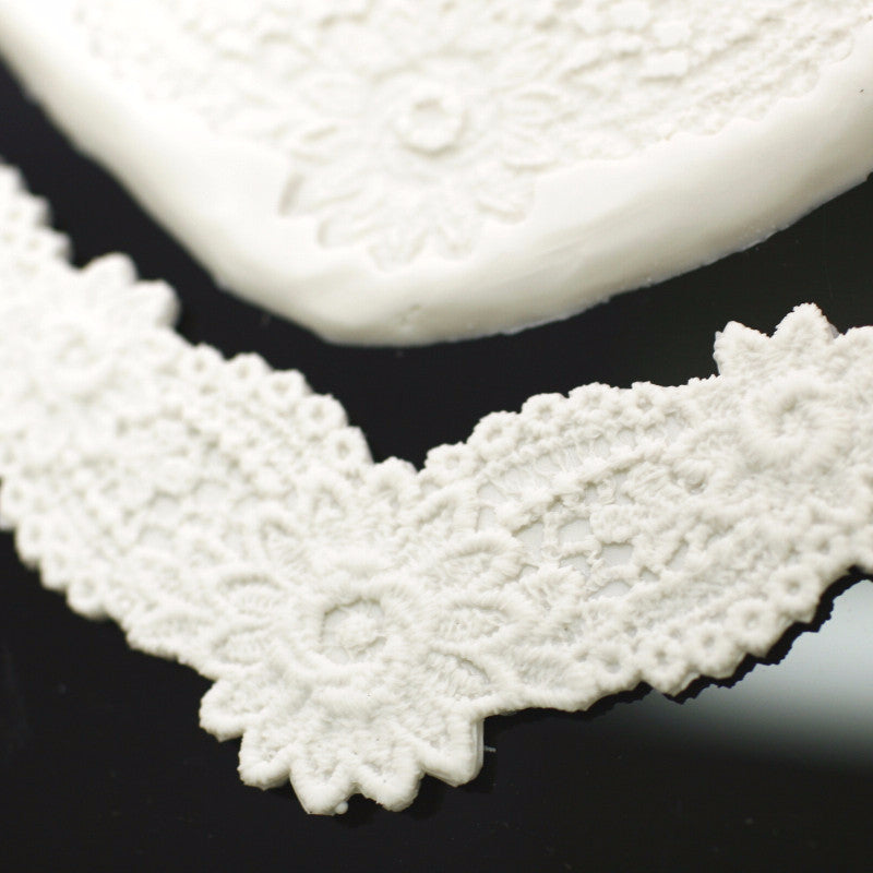 Silicon lace mould - Daisy Lace border