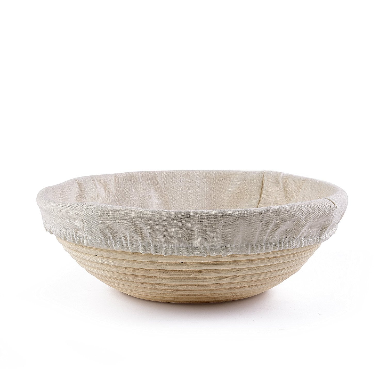 Banneton round 20 cm bread dough proofing basket with canvas