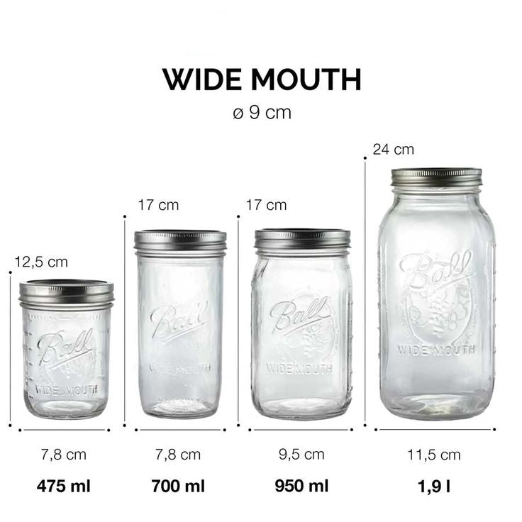24oz Wide Mouth Canning Jar - Whisk