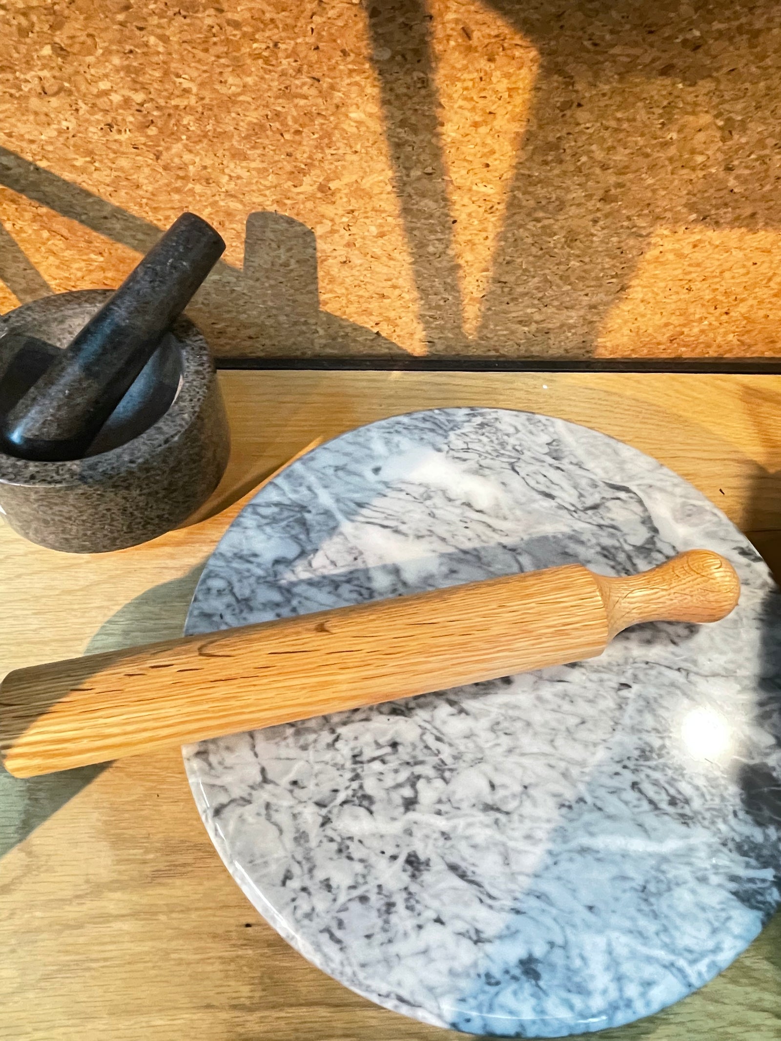 Oak wood rolling pin