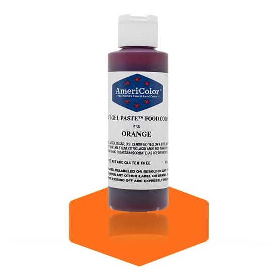 Americolor -ORANGE 4.5 oz Soft Gel Paste