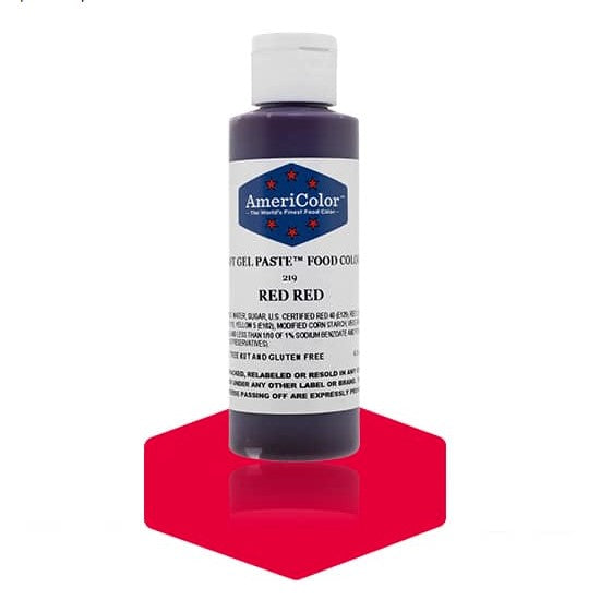 Americolor -RED RED 4.5 oz Soft Gel Paste