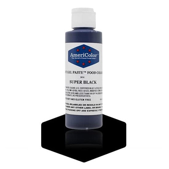 Americolor -SUPER BLACK 4.5 oz Soft Gel Paste